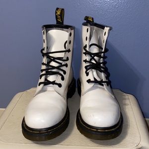 White Waterproof Dr. Martens